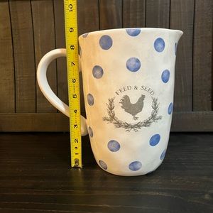 Feed and seed farmhouse pitcher- hobby lobby